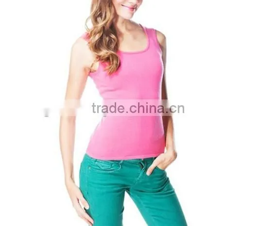 Newly And Fashion Wholesale Women 100% Cotton Tank Tops /Yoga Wear 03