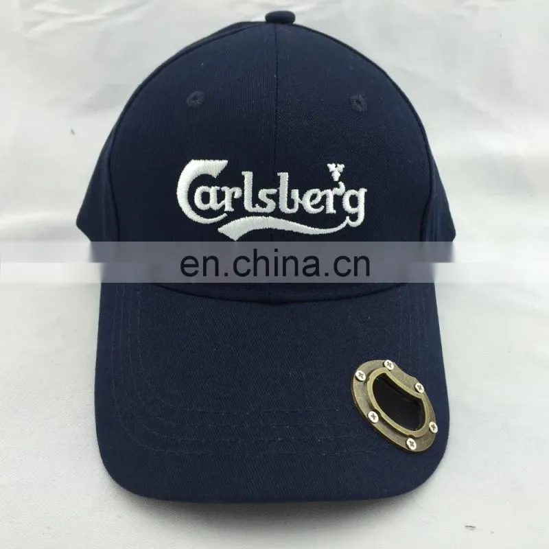 Fashion design brass bottle opener baseball cap convinient for drinking beer