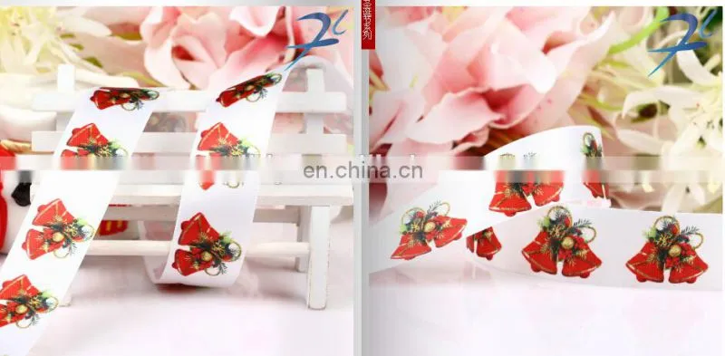 hot sell stock printed christmas ribbon