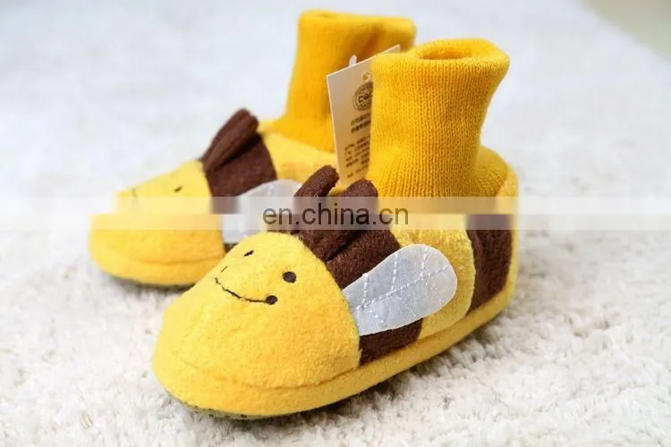 GSV cute manufacture infant shoes soft plush slipper
