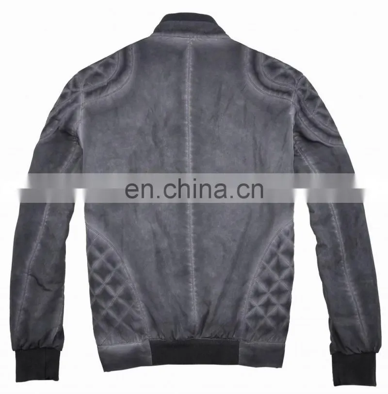 2015 last fashion spring handsome motrocycling man leather jacket