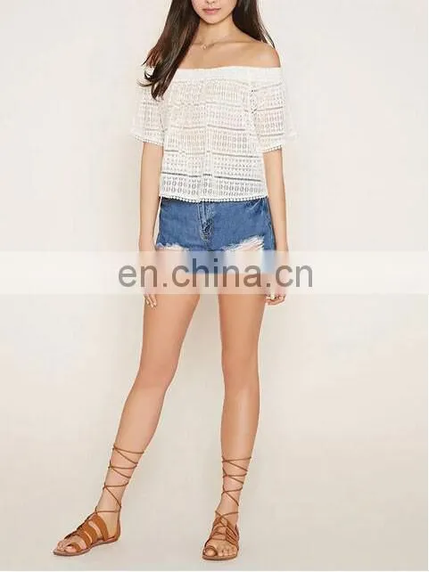 korean lace Off Shoulder top