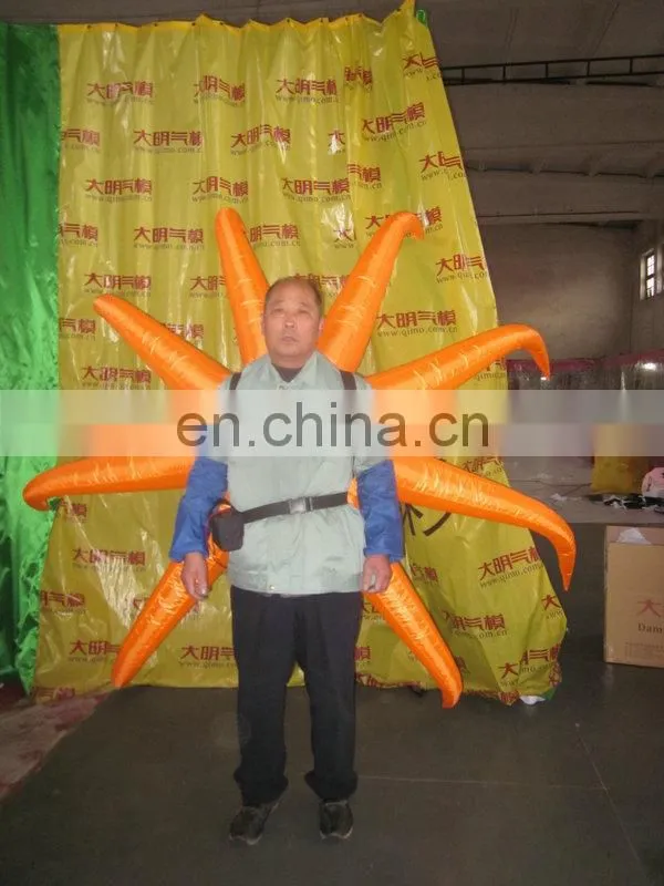 customized backpack inflatable advertising of octopus for stage decoration