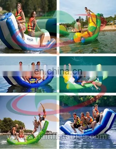 Fun Inflatable Water Game , Inflatable Water TeeterBoard , Floating Inflatable Totter