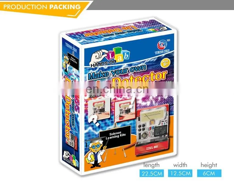 Educational innovate design lie detector set make your own plastic toys