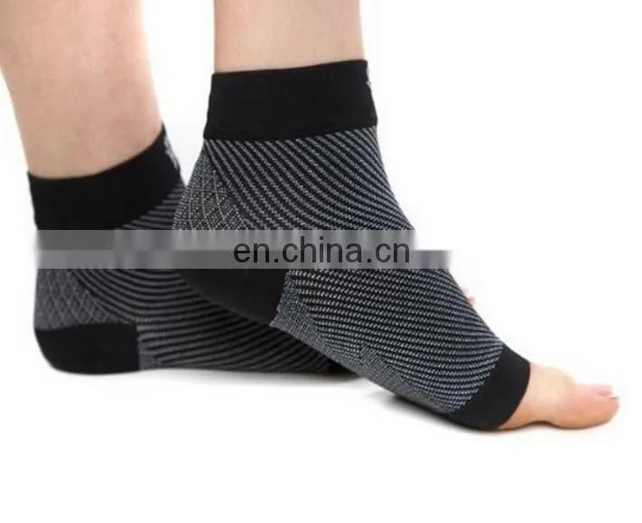 Athletic Knitted Open Toe Compression Ankle Socks For Sports#YLW-03