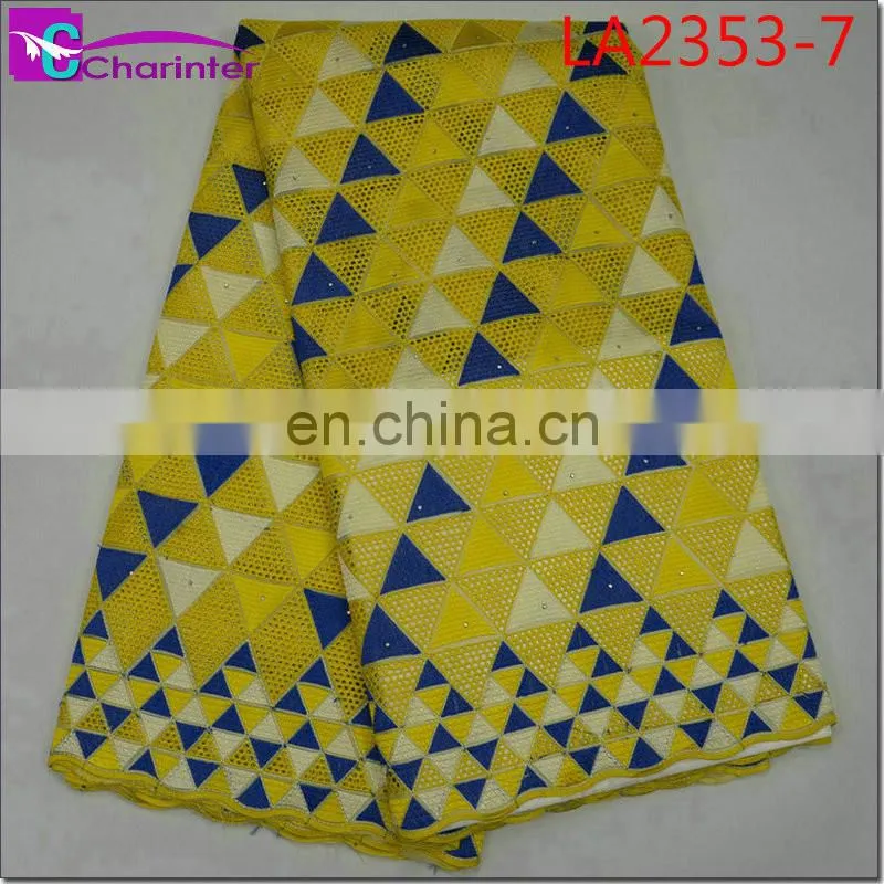 high quality african big heavy lace fabrics LA2353