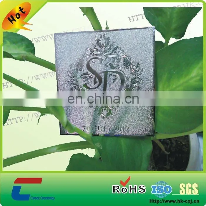 black printing stainless steel vip card