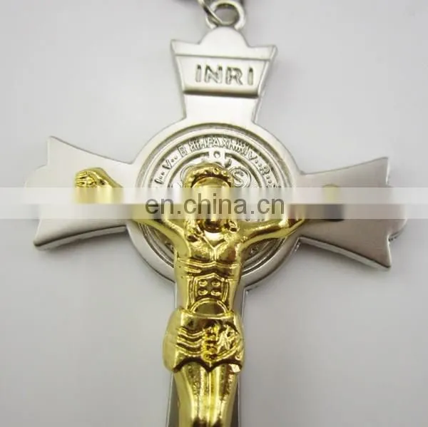 Catholic Saint Benedict Crucifix Cross keyring key chain