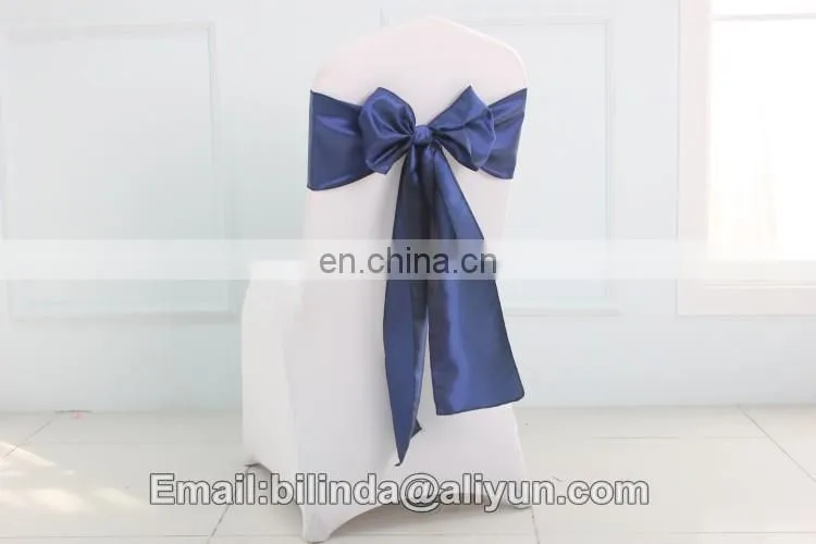 satin wedding Taffeta chair sash