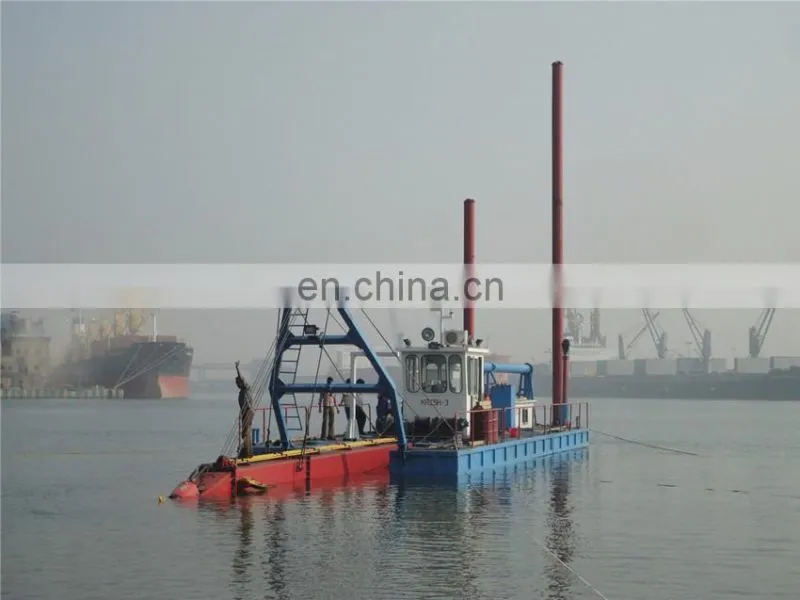 Small scale sand pumping cutter suction dredger sucter sand baots