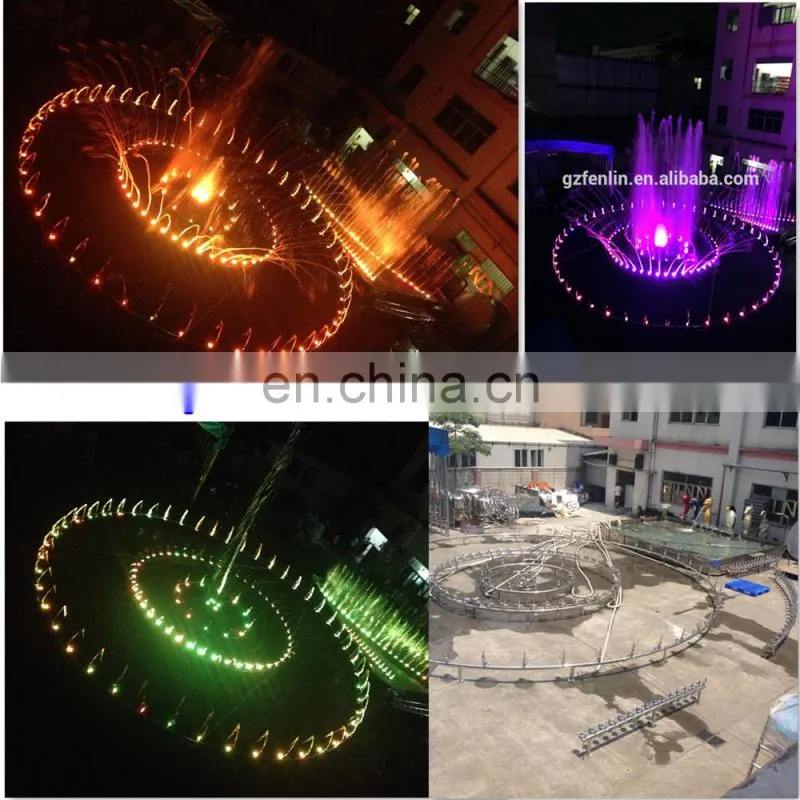 beautiful large scale popular colorful LED lights mini musical ceramic ball magic faucet fountain