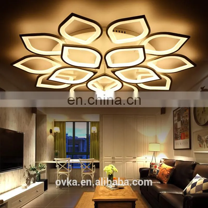Creative modern lotus living room led ceiling light