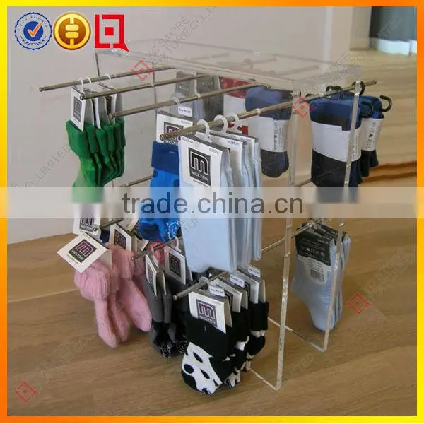 6 Hooks Metal Spinner Socks Display Stands