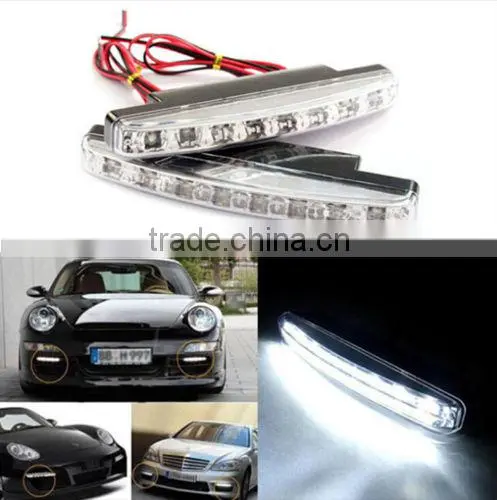9LED High Power LED Daytime Running Lights DRL Xenon White