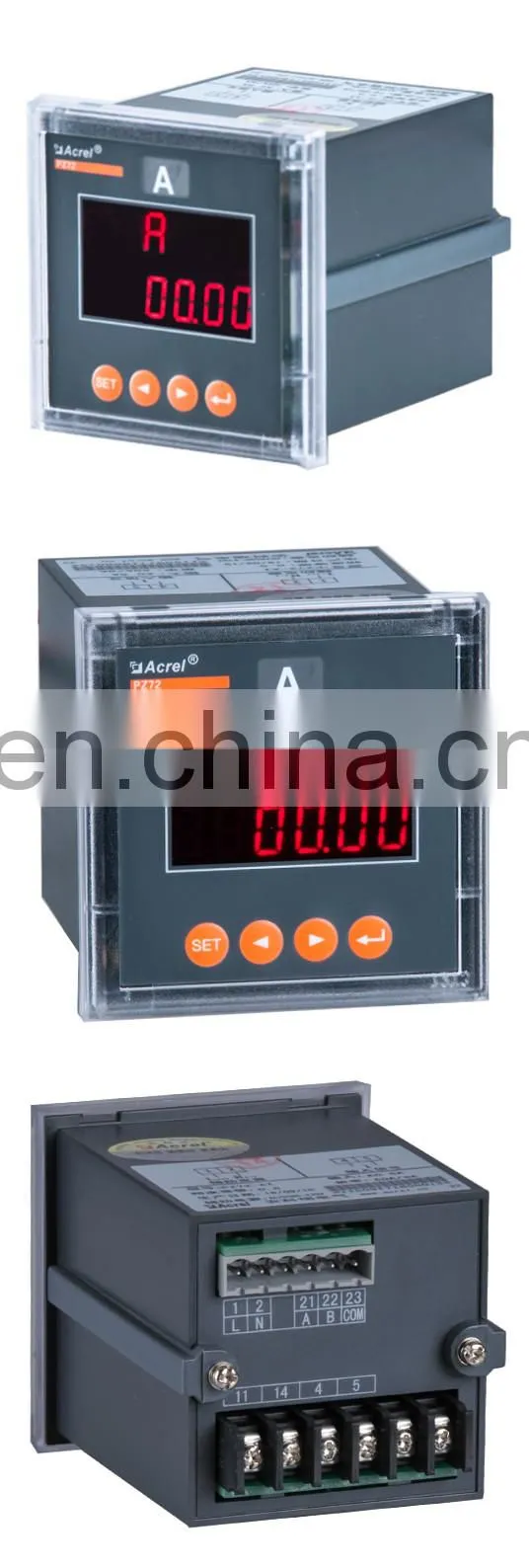 Acrel PZ72-AI/C Single phase Programmable LED display ammeter with RS485 communication