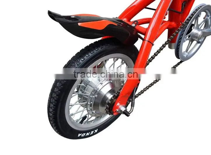 hot selling cheap 14`` mini folding electric bike for teenagers