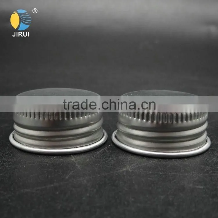 metal matte aluminum lids silver cap with different size for bottle