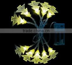 led battery christmas lights with christmas tree, snow, pentagram , mushroom