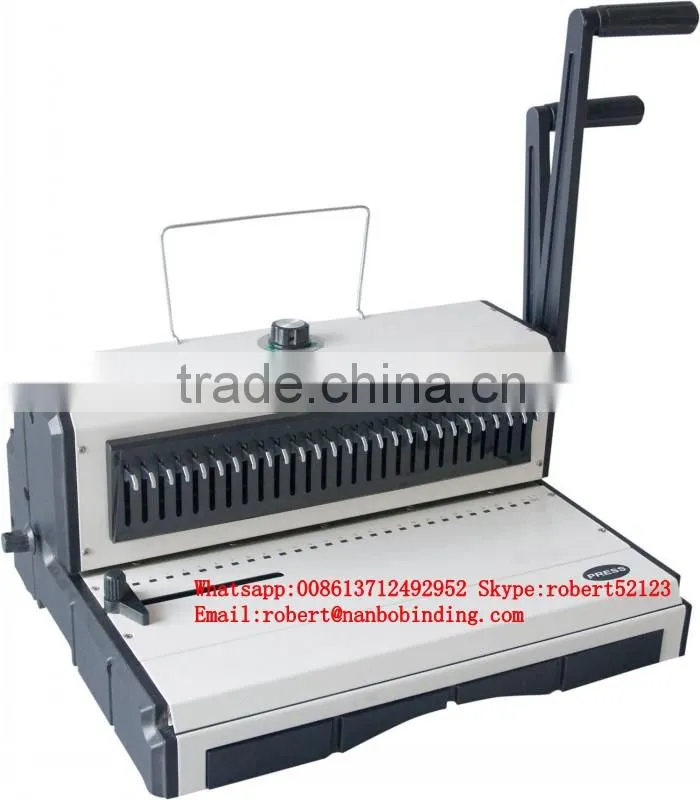 NanBo T598 Lower price Factory Wire-o Binding Machine, Wire o Binding Machine