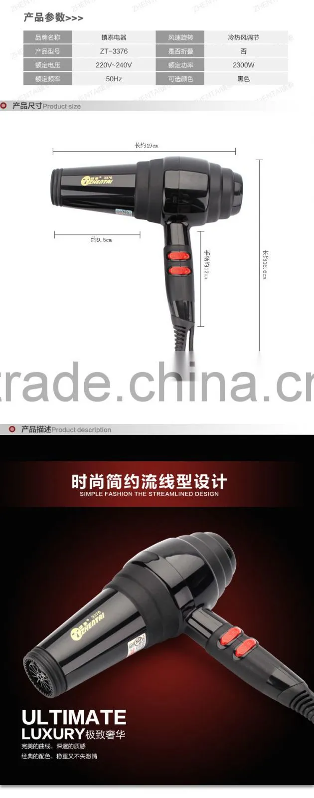 New Arrival Home Use Hair Dryer, Strong Wind Mute Design Hair Dryer