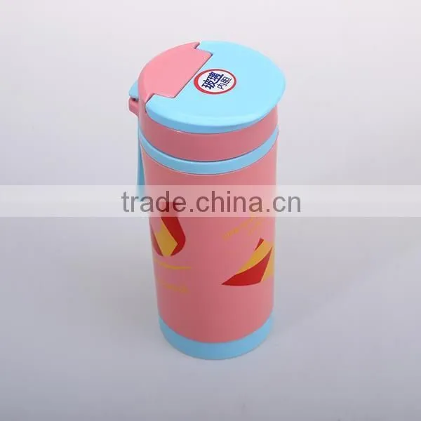 420ML double walls design Plastic sport water bottles with infuse