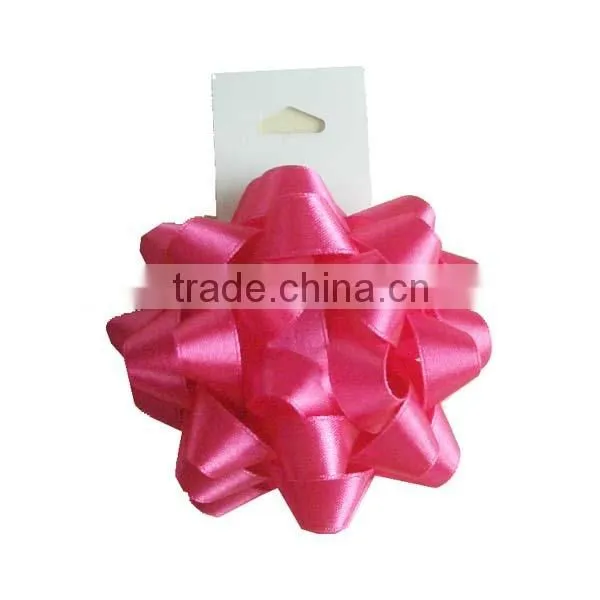 Glitter Star Bow with LED Lights and Stick for Table Decoration/Birthday party decoration lighted star bow