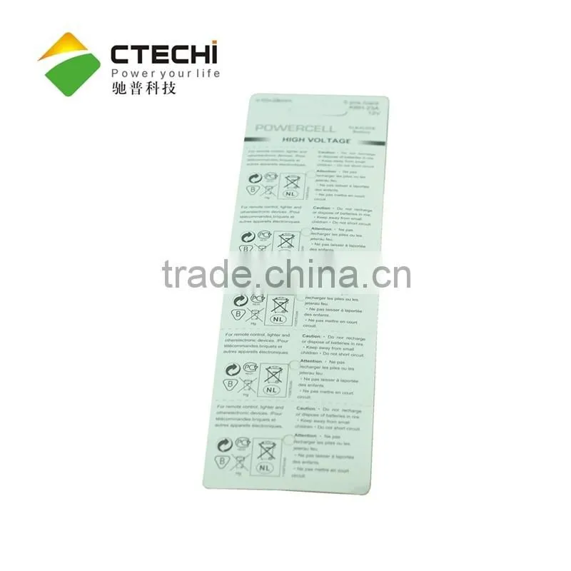 High quality 23a 12v Alkaline dry battery