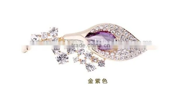 Wholesale calla full rhinestone diamond crystal gem brooch
