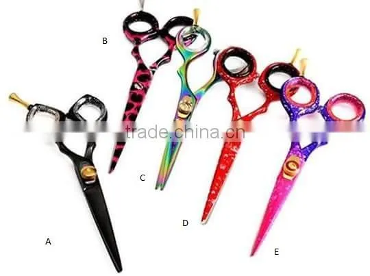 HOSPITECH HAIR BLACK COLOR HAIR CUT SCISSORS WITH PACKING POUCH
