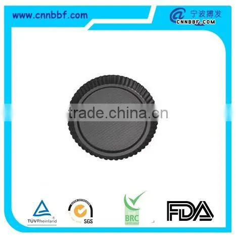 Non stick round carbon steel pizza pan cake pan for baking