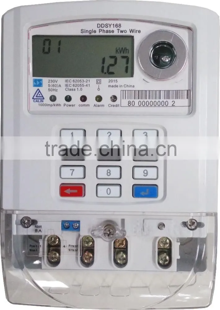 Single Phase STS keypad Smart Single Phase prepaid Electricity meter