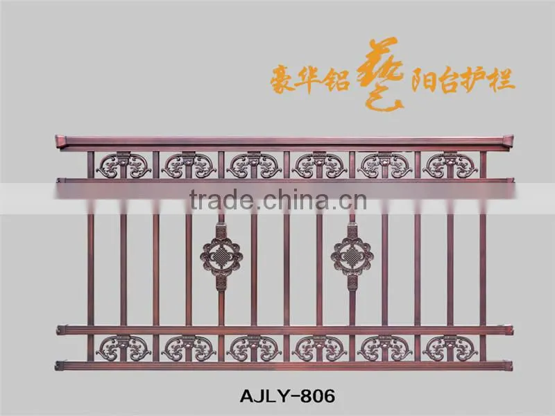 AJLY-806 Powder coating Anti-rust Aluminum veranda fencing/porch fence/ balcony railing made in china