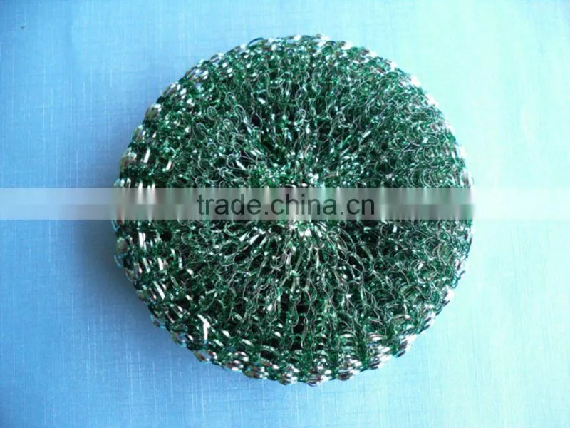 galvanized knitting mesh scrubber