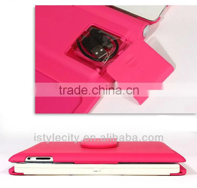 Rose 360 Degree Rotatable Bluetooth Keyboard for ipad