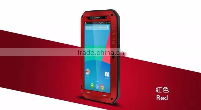 Original Love Mei Waterproof Shockproof Metal Powerful Gorilla Glass Hybrid Phone Cover Bag Case For Motorola Nexus 6 TB-0147