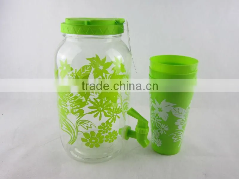 25 pieces Party Drink Set large capacity water jar PET beverage dispenser BPA Free water container