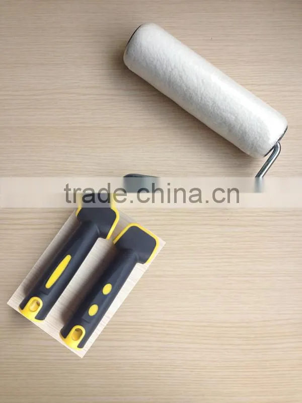 European style clip system paint roller patterned-white microfiber paint roller