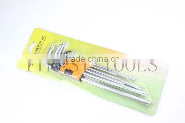 9pcs Extra Long Torx Hex Key Set With Mat Finish
