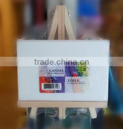 DIY canvas on wooden easel painting set