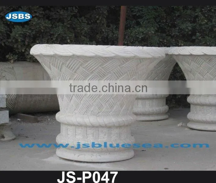Handmade Stone Mini Artificial Flower Pot China Manufacture