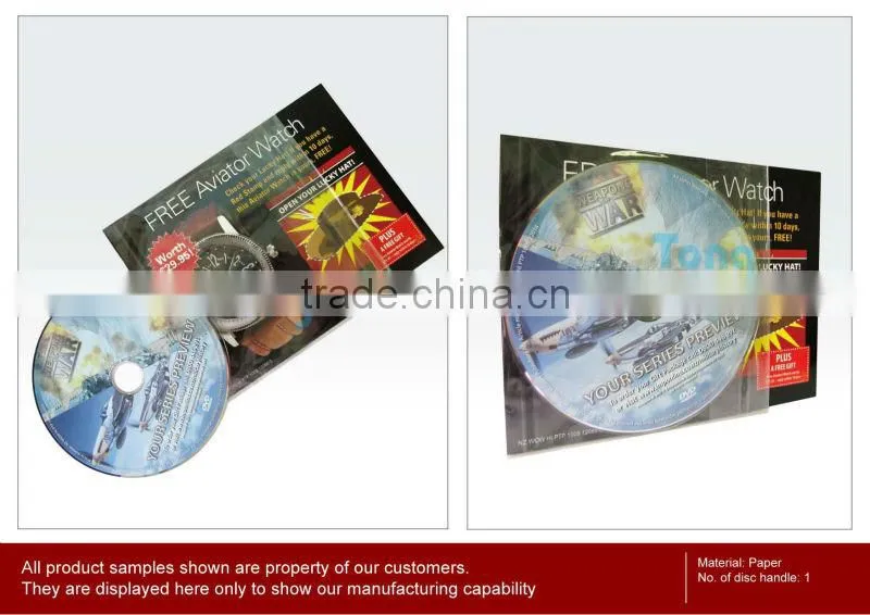 Build in Packaging with CD/DVD Replication