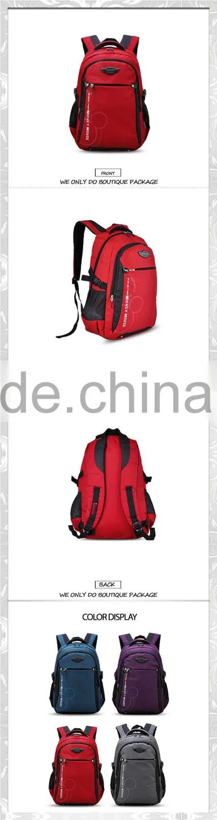 XF-10046 new design kids school bags for girls, wholesale child school bag for teenagers