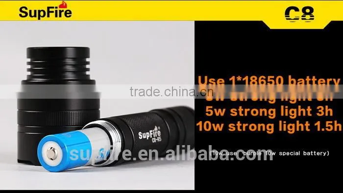 900 Lumen SupFire C8-T6 XML LED Flash Light