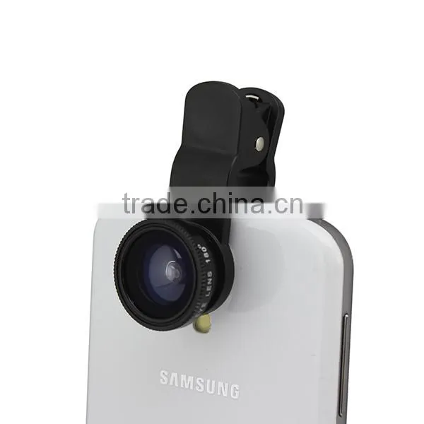 LQ- 001 3 IN 1 Fish Eye, Macro, Wide Range Universal Clip Photo Lens For Smart Phones, Tablet PC,LapTop.