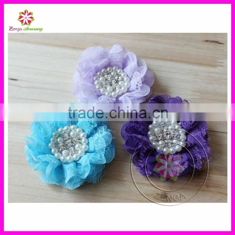 Layers silk flower, silk fabric flower for hair, silk flowers for clothes