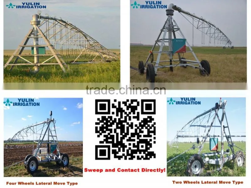 Three Wheels and Four Wheels Towing Pivot Agriculture Irrigation System for Sale