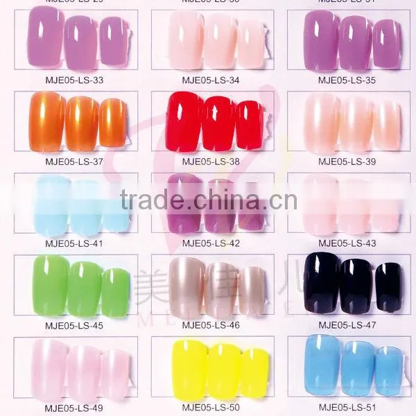 solid color curve nail tip artificial finger nail
