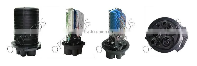 RoHS compliant 5 port Dome type Shrinkable seal fiber optic splice enclosure