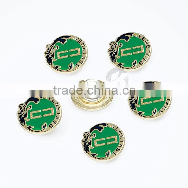 Fashion High Grade Zinc Alloy Custom Shank Buttons